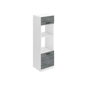 Vysoká kuchyňská skříňka Belini Premium Full Version pro vestavnou troubu 60 cm šedý antracit Glamour Wood Výrobce