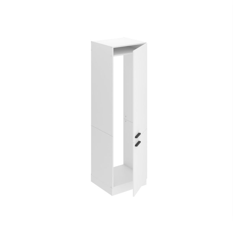Vysoká kuchyňská skříňka Belini Premium Full Version na vestavnou lednici 60 cm bílý mat Výrobce TOR SSL60/0/WT/WT/0/B1/PP