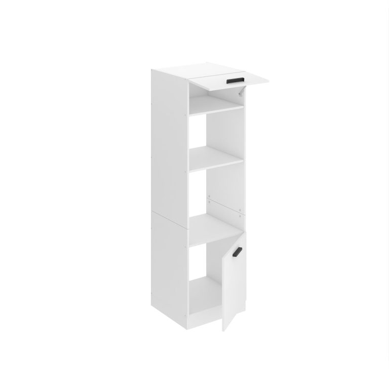 Vysoká kuchyňská skříňka Belini Premium Full Version pro vestavnou troubu  60 cm bílý mat Výrobce TOR SSP60/0/WT/WT/0/B1/PP