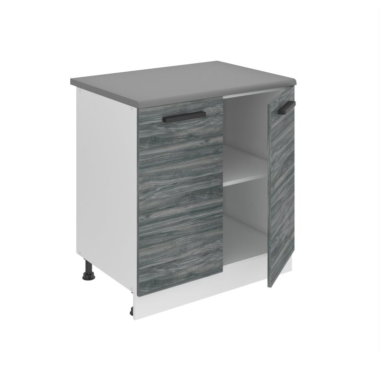 Kuchyňská skříňka Belini Premium Full Version spodní 80 cm šedý antracit Glamour Wood bez pracovní desky Výrobce
