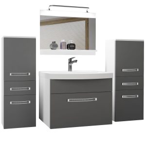 Koupelnový nábytek Belini Premium Full Version šedý mat
+ umyvadlo + zrcadlo + LED osvětlení Glamour 60 Výrobce
