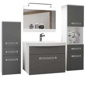 Koupelnový nábytek Belini Premium Full Version šedý mat
+ umyvadlo + zrcadlo + LED osvětlení Glamour 79 Výrobce
