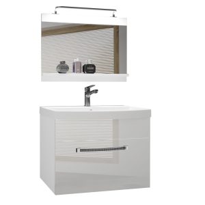 Koupelnový nábytek Belini Premium Full Version bílý lesk + umyvadlo + zrcadlo + LED osvětlení Glamour 5 Výrobce
