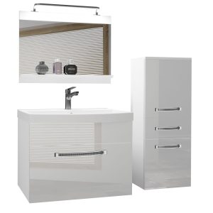 Koupelnový nábytek Belini Premium Full Version bílý lesk + umyvadlo + zrcadlo + LED osvětlení Glamour 24 Výrobce
