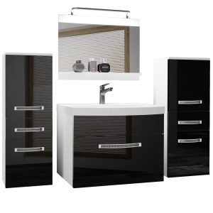 Koupelnový nábytek Belini Premium Full Version černý lesk
+ umyvadlo + zrcadlo + LED osvětlení Glamour 63 Výrobce
