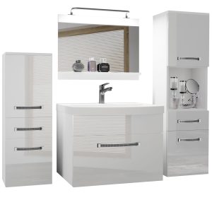 Koupelnový nábytek Belini Premium Full Version bílý lesk + umyvadlo + zrcadlo + LED osvětlení Glamour 81 Výrobce

