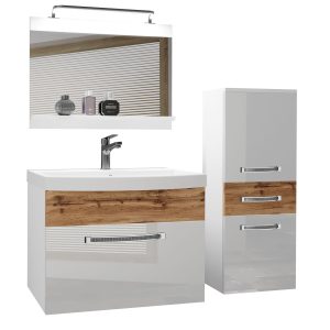 Koupelnový nábytek Belini Premium Full Version bílý lesk / dub wotan
+ umyvadlo + zrcadlo + LED osvětlení Glamour 36 Výrobce
