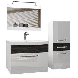 Koupelnový nábytek Belini Premium Full Version bílý lesk / královský eben + umyvadlo + zrcadlo + LED osvětlení Glamour 35 Výrobce
