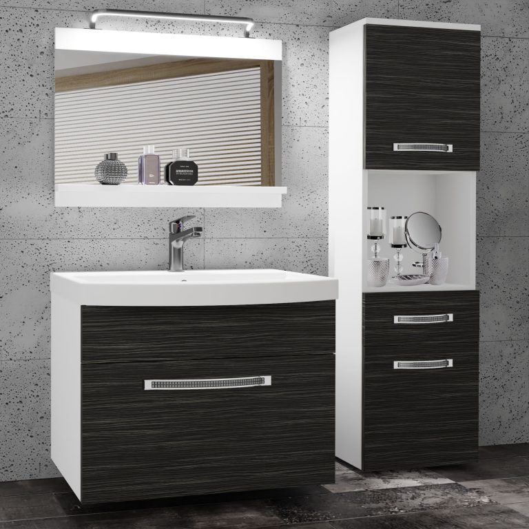Koupelnový nábytek Belini Premium Full Version královský eben
+ umyvadlo + zrcadlo + LED osvětlení Glamour 40 Výrobce GLA M 3/0/W/HK/0/MB/PP