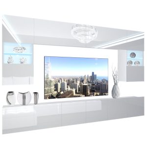 Obývací stěna Belini Premium Full Version bílý lesk  + LED osvětlení Nexum 2 Výrobce
