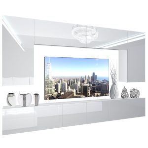 Obývací stěna Belini Premium Full Version  bílý lesk + LED osvětlení Nexum 19 Výrobce