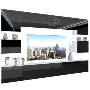 Obývací stěna Belini Premium Full Version  černý lesk + LED osvětlení Nexum 47 Výrobce
