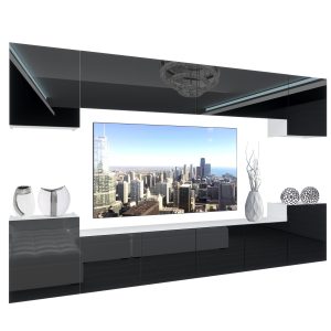 Obývací stěna Belini Premium Full Version černý lesk+ LED osvětlení Nexum 65 Výrobce