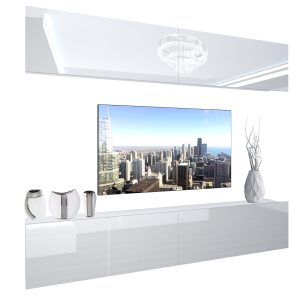 Obývací stěna Belini Premium Full Version  bílý lesk+ LED osvětlení Nexum 86 Výrobce

