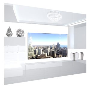 Obývací stěna Belini Premium Full Version  bílý lesk + LED osvětlení Nexum 117 Výrobce
