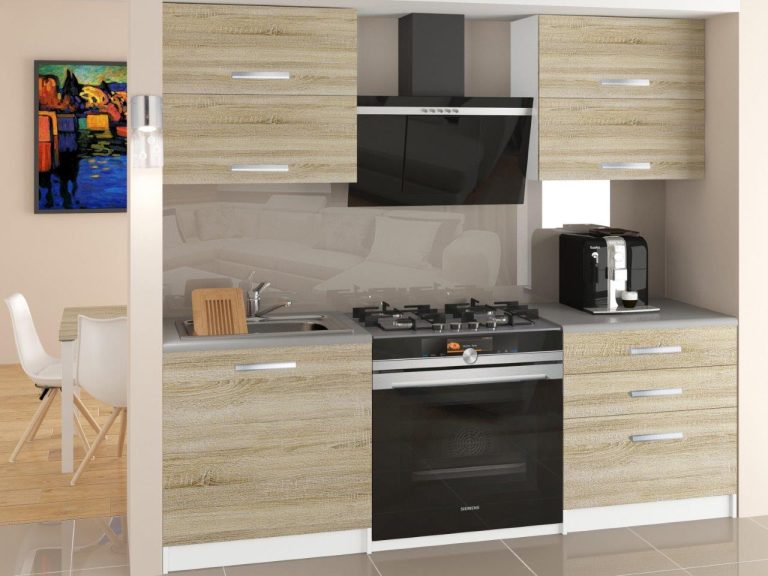 Kuchyňská linka Belini 120 cm dub sonoma s pracovní deskou Eleganta Výrobce TOR ELEGANTA/2/WT/DS/0/T