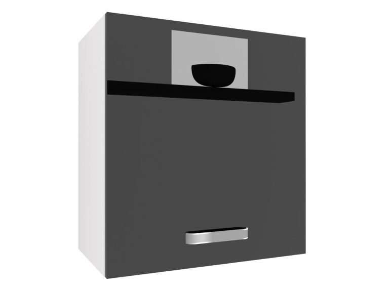 Kuchyňská skříňka Belini horní 60 cm černý lesk Výrobce INF SG60/1/WT/B/0/F