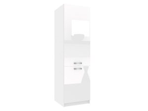 Vysoká kuchyňská skříňka Belini na vestavnou lednici 60 cm bílý lesk Výrobce INF SSL60/0/WT/W/0/D
