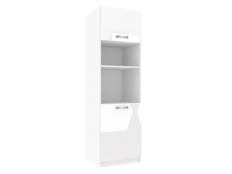Vysoká kuchyňská skříňka Belini pro vestavnou troubu 60 cm bílý lesk Výrobce INF SSP60/0/WT/W/0/D
