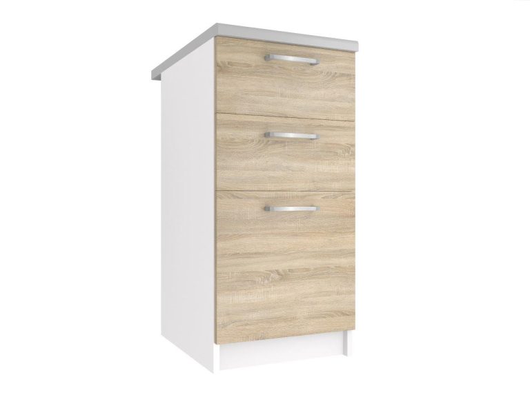Kuchyňská skříňka Belini spodní se zásuvkami 40 cm dub sonoma s pracovní deskou Výrobce TOR SDSZ40/0/WT/DS/0/P
