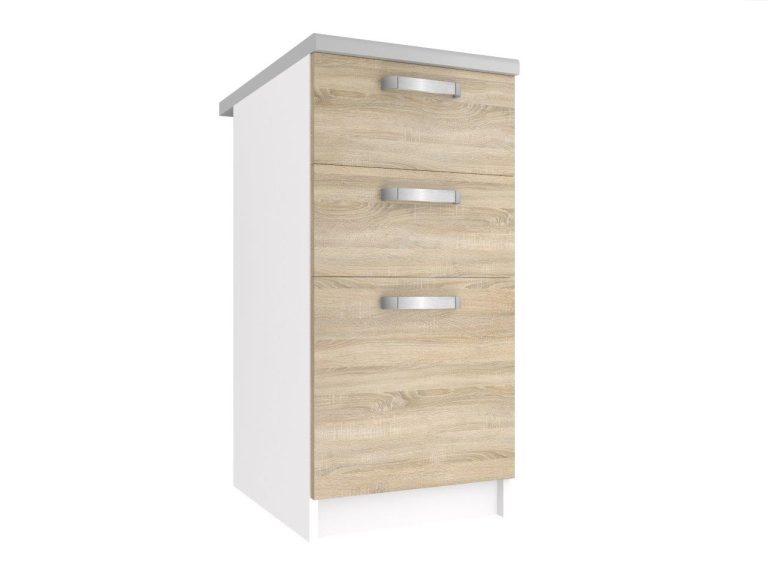 Kuchyňská skříňka Belini spodní se zásuvkami 40 cm dub sonoma s pracovní deskou Výrobce TOR SDSZ40/0/WT/DS/0/U
