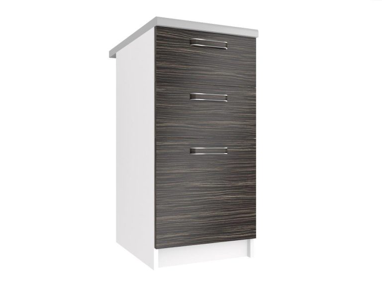 Kuchyňská skříňka Belini spodní se zásuvkami 40 cm královský eben s pracovní deskou Výrobce TOR SDSZ40/1/WT/HK/0/F
