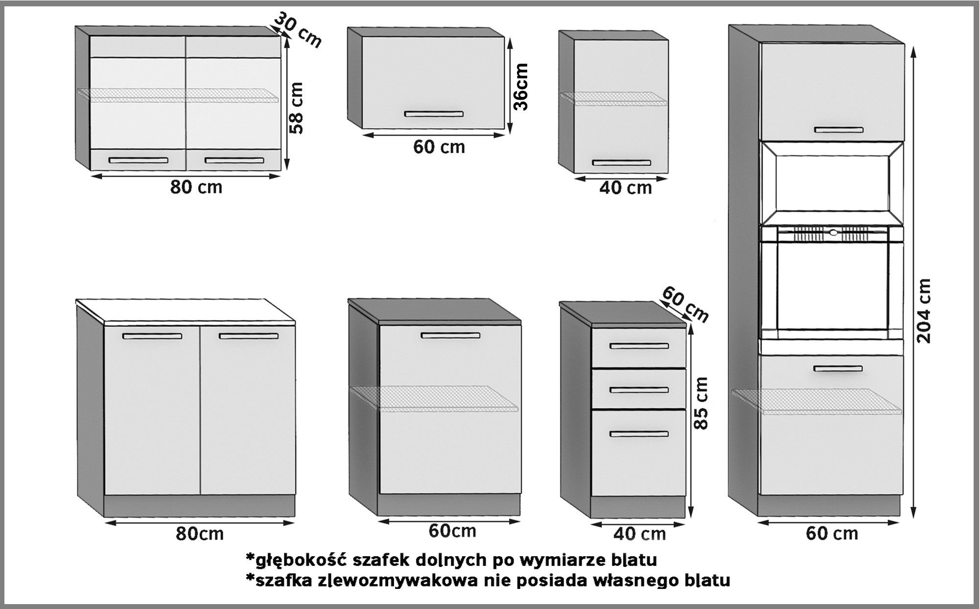 Kuchyňská linka Belini 240 cm královský eben
s pracovní deskou Paula2 Výrobce TOR PAULA2/4/WT/HK/0/B1