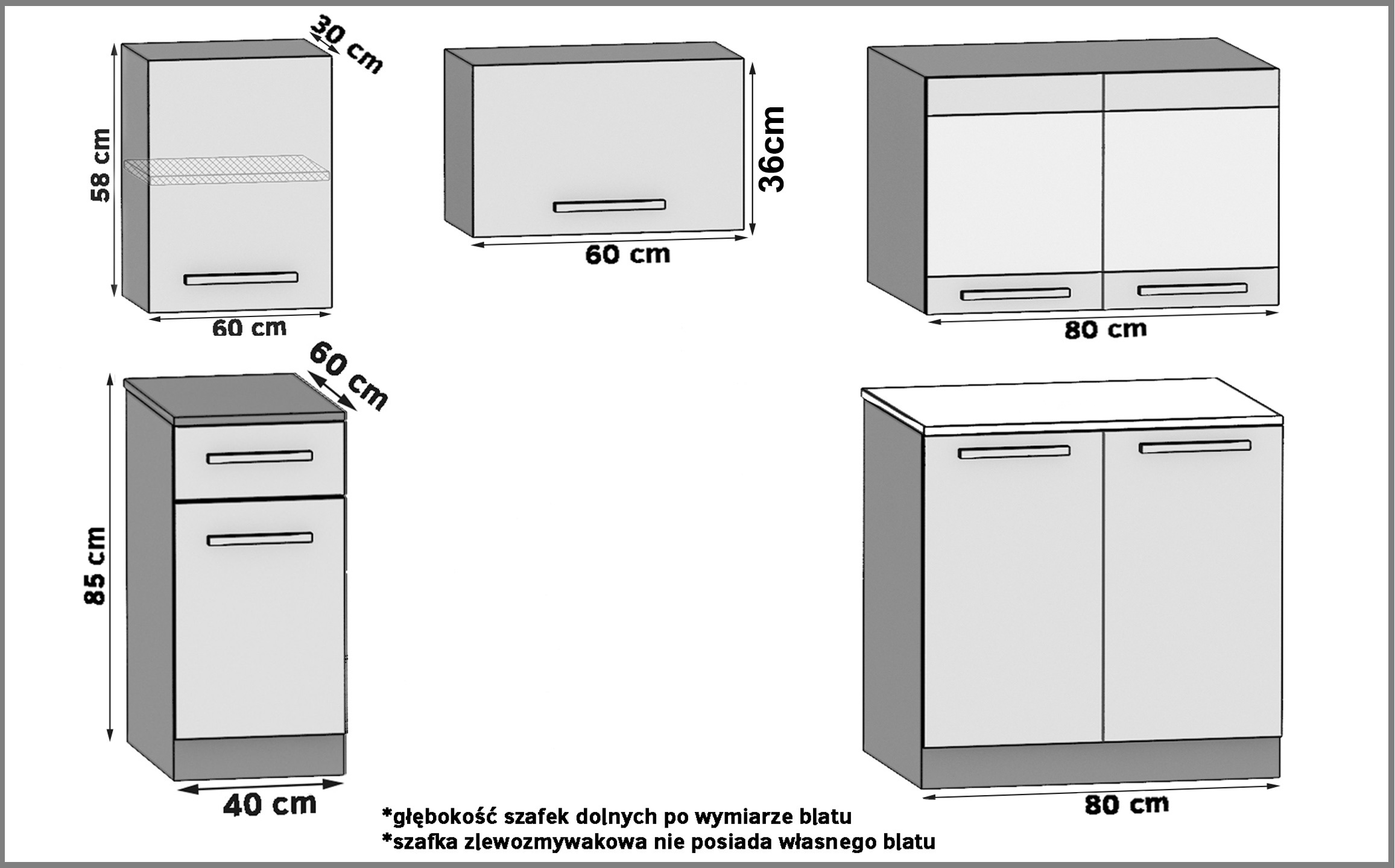 Kuchyňská linka Belini 180 cm bílý mat s pracovní deskou Superuniqa2 Výrobce TOR SUPERUNIQA2/3/WT/WT/0/B1