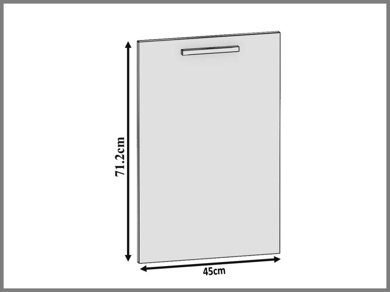 Panel na myčku Belini zakrytý 45 cm šedý mat Výrobce TOR PZ45/1/WT/SR/0/B1