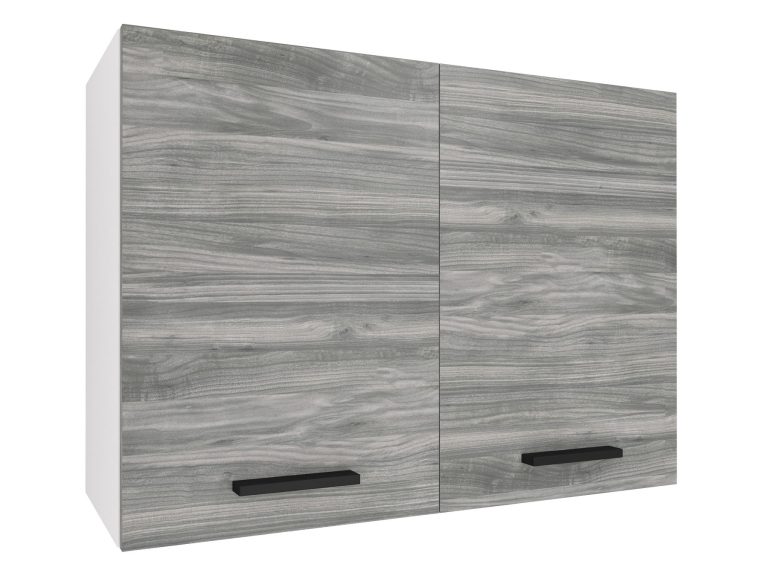Kuchyňská skříňka Belini horní 80 cm šedý antracit Glamour Wood Výrobce TOR SG80/2/WT/GW1/0/B1
