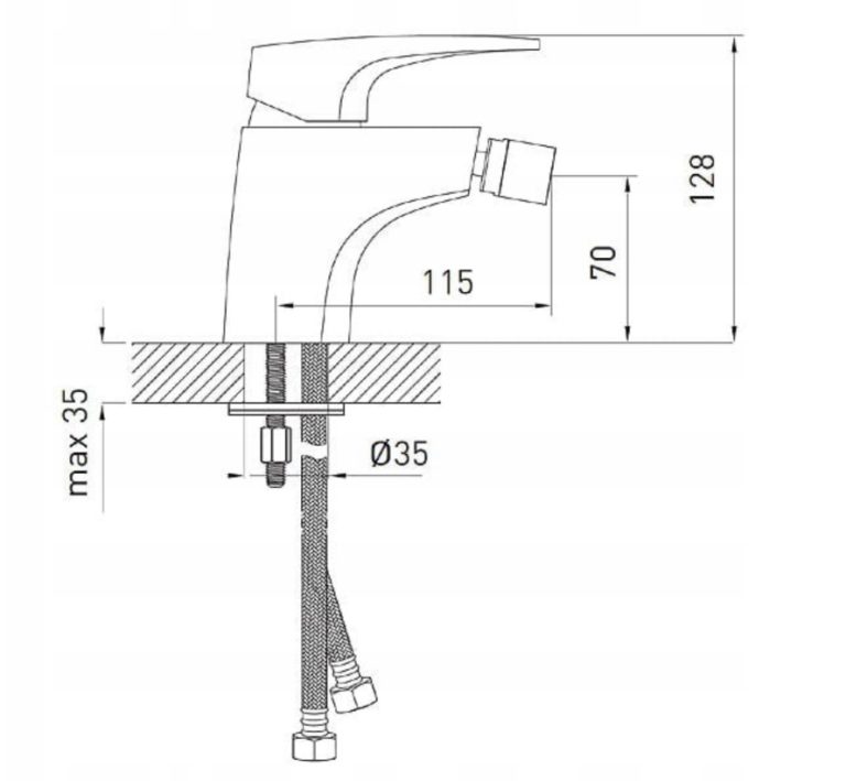 Bidetová baterie FERRO TURYN 015