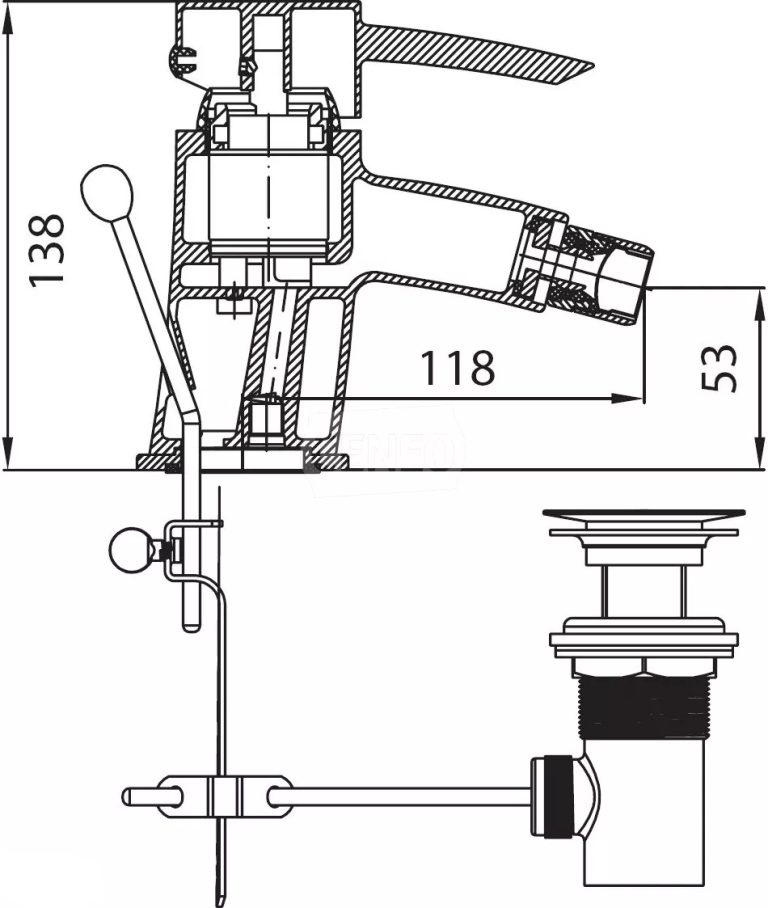 Bidetová baterie FERRO TURYN 016