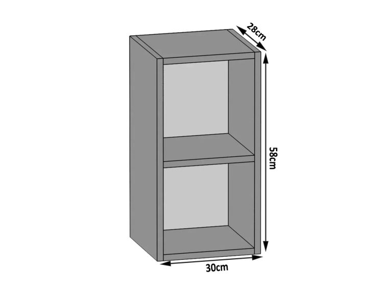 Kuchyňská skříňka Belini horní 30 cm bílý mat Výrobce SGO30/1/K/WT/1-1 
