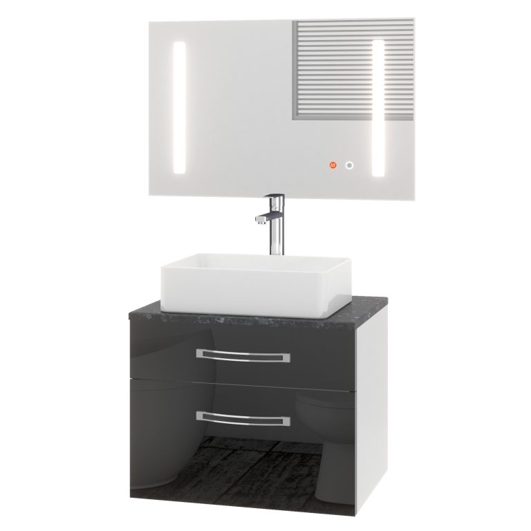 Koupelnový nábytek Belini Premium Full Version černý lesk Euphoria Výrobce EUP P 60/0/W/B/0/BK/MB