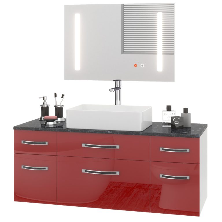 Koupelnový nábytek Belini Premium Full Version červený lesk Výrobce
Euphoria EUP P 120/0/W/R/0/BK/MB 