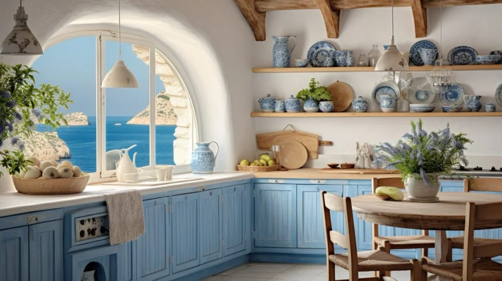 belini nábytek mediterranean nautical kitchen coastal culinary retreat Duzy 1024x574 1
