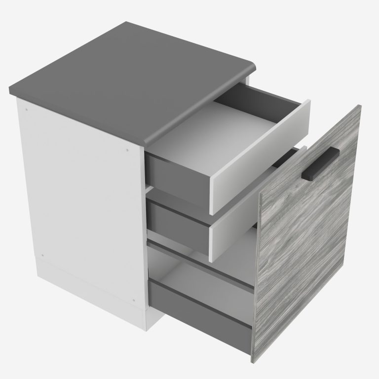 Kuchyňská skříňka dolní 60 cm šuplíky vnitřní TOR SDSZW60/0/WT/GW1/B/B1/PP 