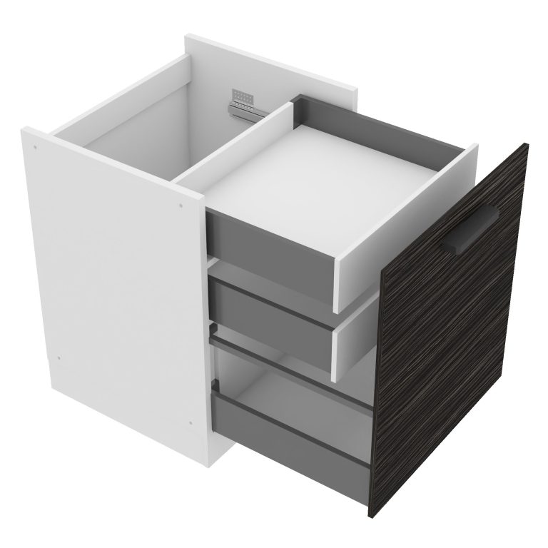 Kuchyňská skříňka dolní 60 cm šuplíky vnitřní TOR SDSZW60/0/WT/HK/0/B1/PP 