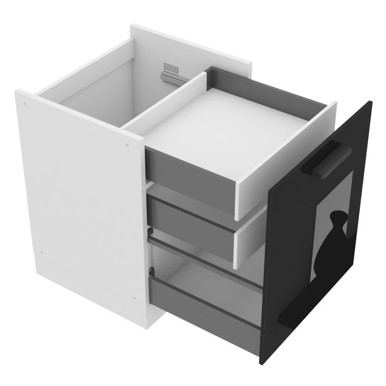 Kuchyňská skříňka dolní 60 cm šuplíky  INF SDSZW60/0/WT/B/0/B1/PP 