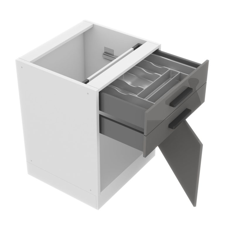 Kuchyňská skříňka dolní 60 cm šuplíky  INF SDSZ60WS/0/WT/S/0/B1/PP 