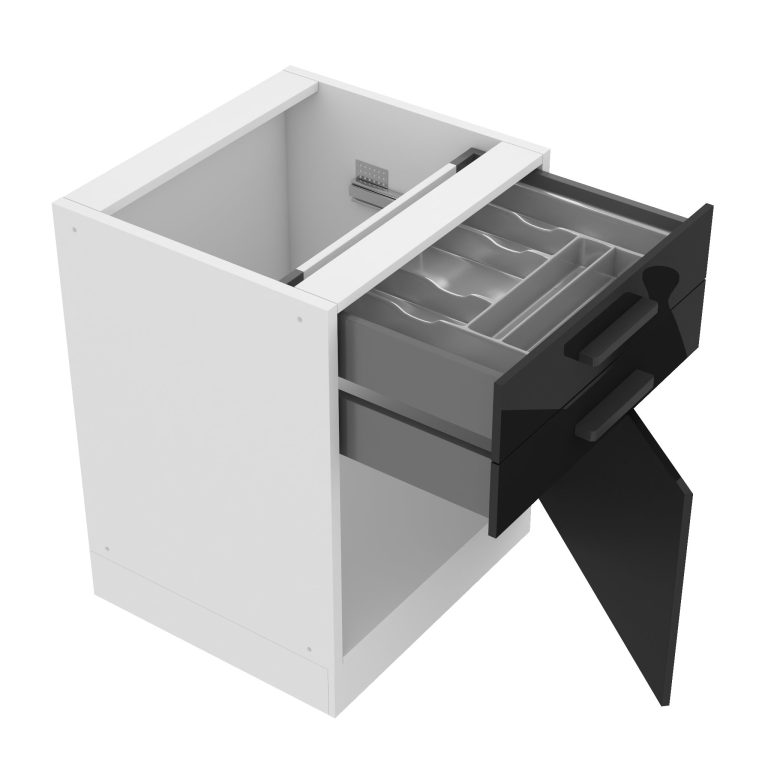 Kuchyňská skříňka dolní 60 cm šuplíky  INF SDSZ60WS/0/WT/B/0/B1/PP 