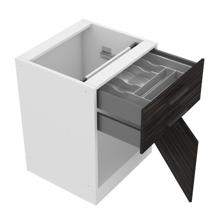 Kuchyňská skříňka dolní 60 cm šuplíky TOR SDSZ60WS/0/WT/HK/0/B1/PP 