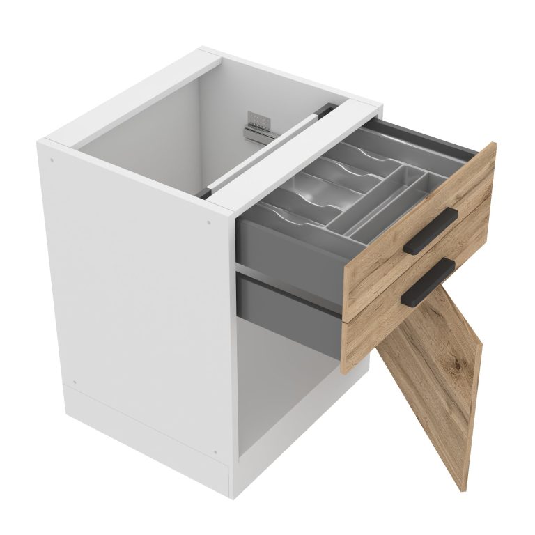 Kuchyňská skříňka dolní 60 cm šuplíky TOR SDSZ60WS/0/WT/DW/0/B1/PP 