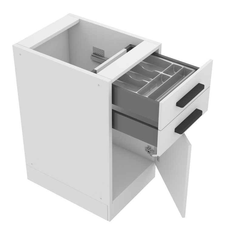Kuchyňská skříňka dolní 40 cm šuplíky  TOR SDSZ40WS/0/WT/WT/0/B1/PP 
