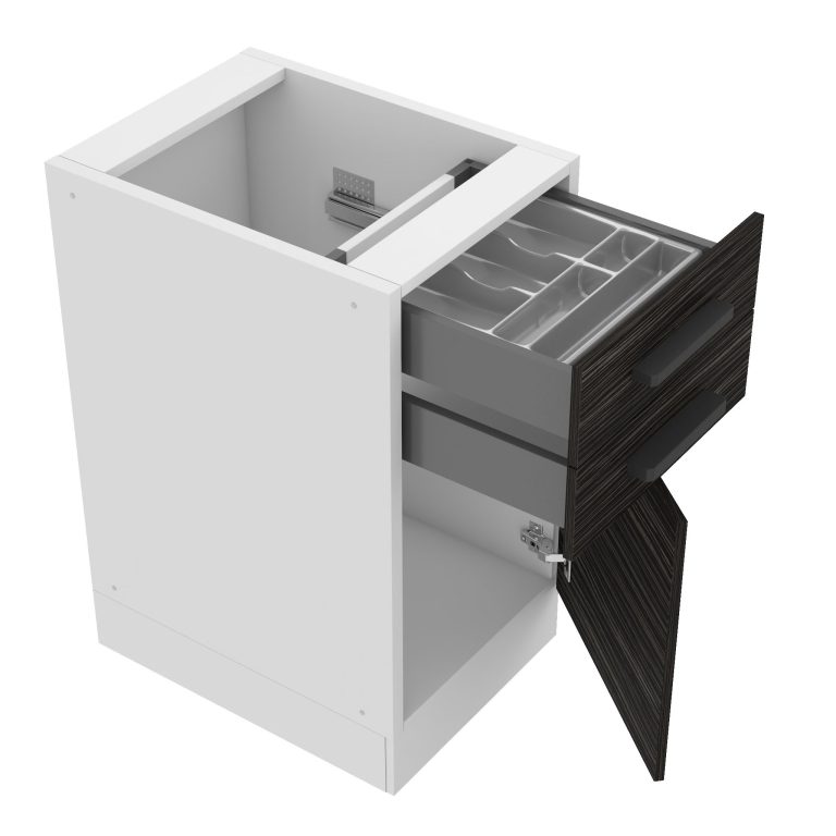 Kuchyňská skříňka dolní 40 cm šuplíky TOR SDSZ40WS/0/WT/HK/0/B1/PP 