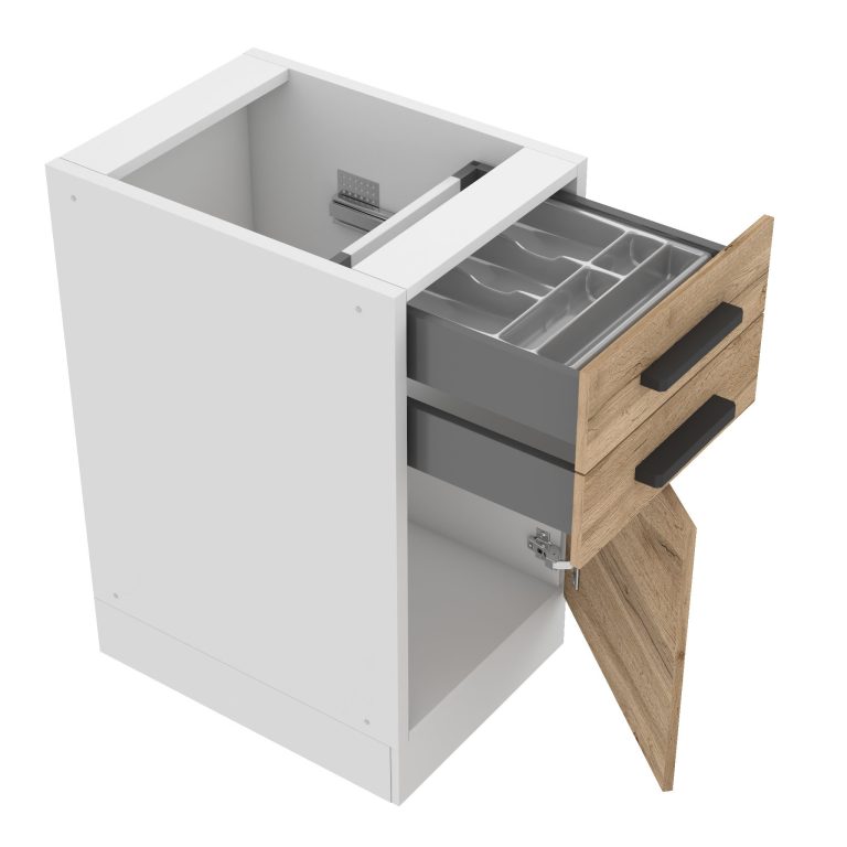 Kuchyňská skříňka dolní 40 cm šuplíky TOR SDSZ40WS/0/WT/DW/0/B1/PP 