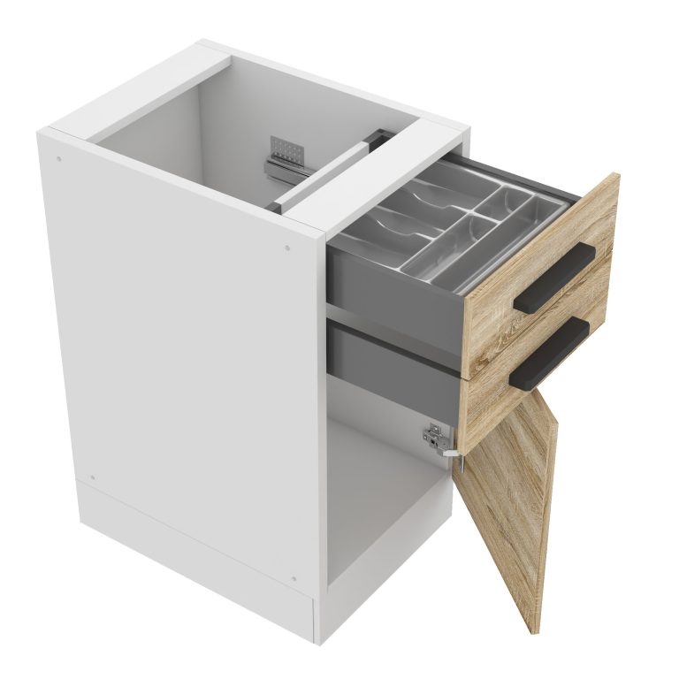 Kuchyňská skříňka dolní 40 cm šuplíky  TOR SDSZ40WS/0/WT/DS/0/B1/PP 