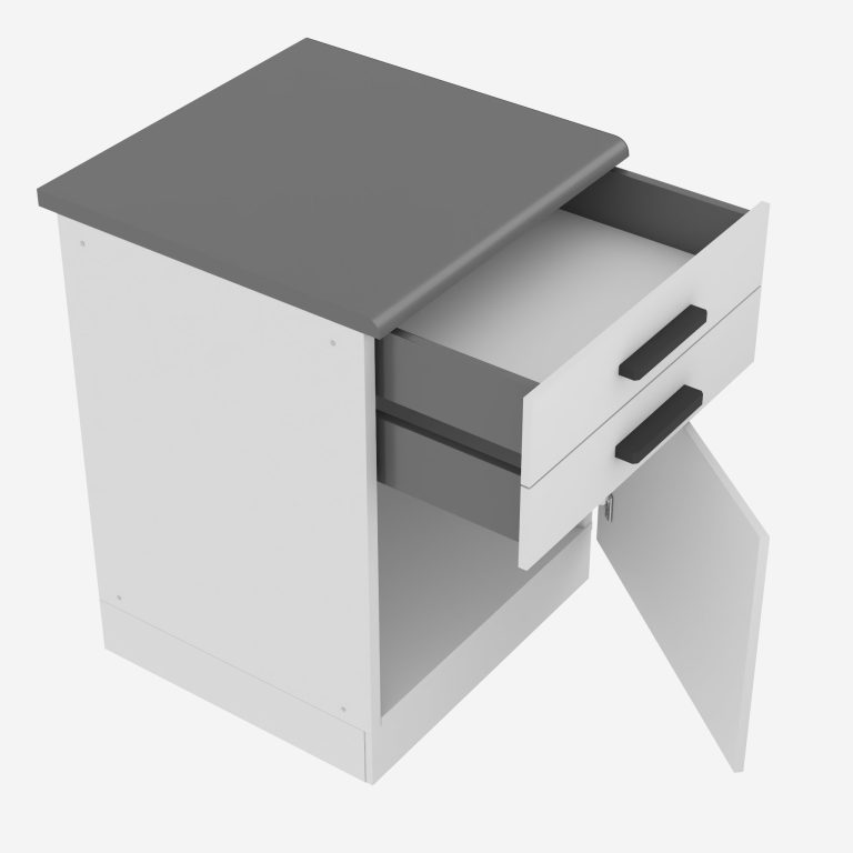 Kuchyňská skříňka Belini Premium Full Version spodní se zásuvkami 60 cm bílý mat s pracovní deskou Výrobce TOR SDSZ60/0/WT/WT/B/B1/PP

