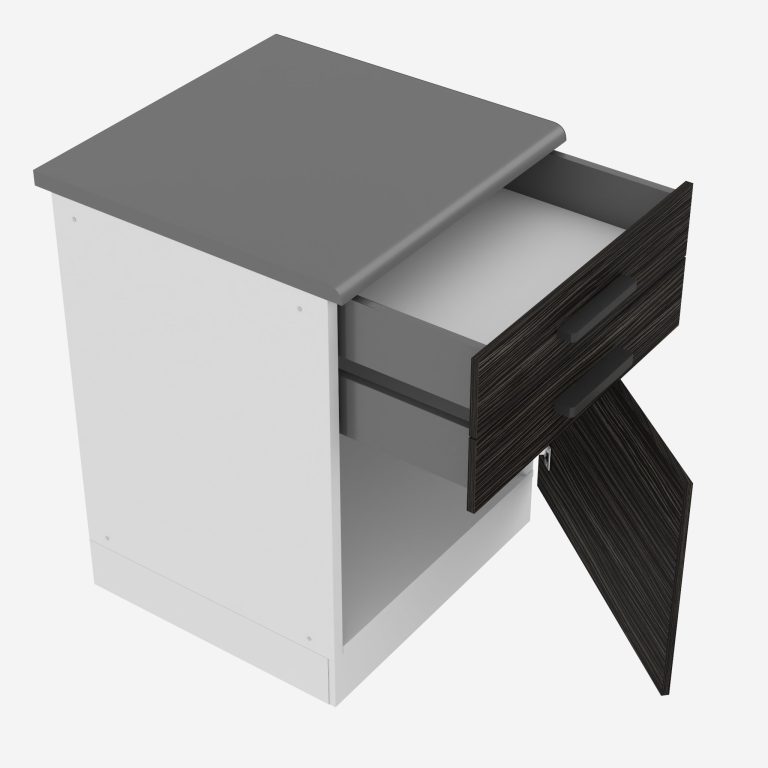 Kuchyňská skříňka Belini Premium Full Version spodní se zásuvkami 60 cm královský eben s pracovní deskou Výrobce TOR SDSZ60/0/WT/HK/B/B1/PP
