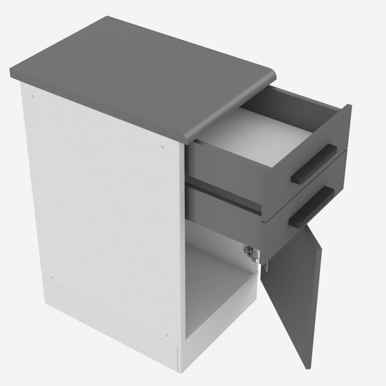Kuchyňská skříňka Belini Premium Full Version spodní se zásuvkami 40 cm šedý mat s pracovní deskou Výrobce TOR SDSZ40/0/WT/SR/B/B1/PP